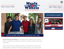 Tablet Screenshot of mealsonwheelsofthesandhills.com